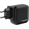 Зарядно устройство Verbatim Mini GaN Charger 100W 4 Port US plug with EU and UK adaptors