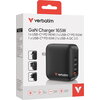 Зарядно устройство Verbatim Mini GaN Charger 165W 4 Port US plug with EU and UK adaptors