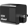 Зарядно устройство Verbatim Mini GaN Charger 65W 2 Port retractable cable display US plugs with EU and UK adaptors