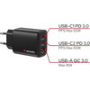 Зарядно устройство Verbatim Essentials GaN Charger 65W EU plug Black
