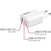 Зарядно устройство Verbatim Essentials GaN Charger 65W EU plug White