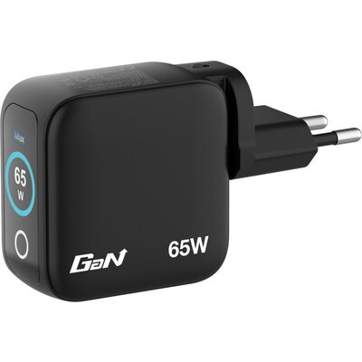 Зарядно устройство Verbatim Mini GaN Charger 65W with Display