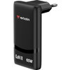 Зарядно устройство Verbatim Fold 'n' Go GaN Charger 65W EU plug Black