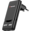 Зарядно устройство Verbatim Fold 'n' Go GaN Charger 65W EU plug Black