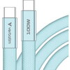 Кабел Verbatim Sync & Charge SoftTouch USB-C to C cable 100W 120 cm - Blue