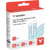 Кабел Verbatim Sync & Charge SoftTouch USB-C to C cable 100W 120 cm - Blue