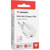 Зарядно устройство Verbatim Mini GaN Charger 20W EU plug