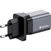 Зарядно устройство Verbatim GNC-35 GaN Charger 2 Port 35W USB A/C (EU/UK/US)