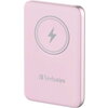 Външна батерия Verbatim MCP-10PK Power Pack 10000 mAh with UBS-C® PD 20W / Magnetic Wireless Charging 15W Pink