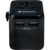 Адаптер Verbatim UTA-01 Universal Travel Adapter with 2 x USB-A ports