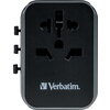 Адаптер Verbatim UTA-03 Universal Travel Adapter with USB-C PD 30W