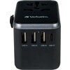 Адаптер Verbatim UTA-04 Universal Travel Adapter with USB-C PD 61W