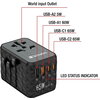 Адаптер Verbatim UTA-05 GaN III Universal Travel Adapter with 2 x USB-C PD 65W