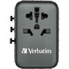 Адаптер Verbatim UTA-05 GaN III Universal Travel Adapter with 2 x USB-C PD 65W