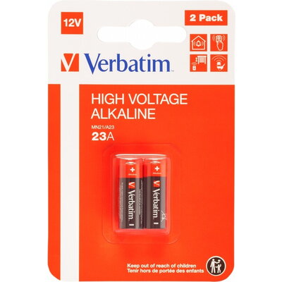 Батерия Verbatim ALKALINE BATTERY 12V 23A (MN21/A23) 2 PACK