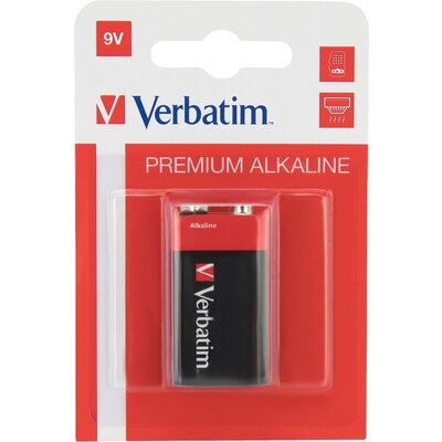 Батерия Verbatim ALKALINE BATTERY 9V 1 PACK (HANGCARD)