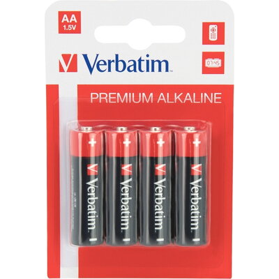 Батерия Verbatim ALKALINE BATTERY AA 4 PACK (HANGCARD)