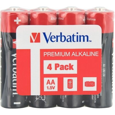 Батерия Verbatim ALKALINE BATTERY AA 4 PACK (SHRINK WRAP)