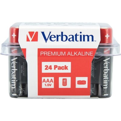 Батерия Verbatim ALKALINE BATTERY AAA 24 PACK (BOX)