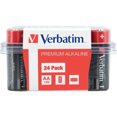 Батерия Verbatim ALKALINE BATTERY AA 24 PACK (BOX) Батерия Verbatim ALKALINE BATTERY AA 24 PACK (BOX)