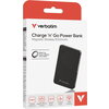 Външна батерия Verbatim Charge 'n' Go Essentials Power Bank Magnetic Wireless 5000mAh Black