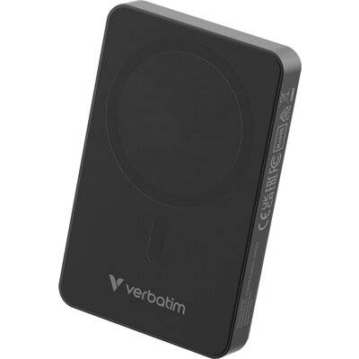 Външна батерия Verbatim Charge 'n' Go Essentials Power Bank Magnetic Wireless 10000mAh Black Външна батерия Verbatim Charge 'n' Go Essentials Power Bank Magnetic Wireless 10000mAh Black