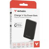 Външна батерия Verbatim Charge 'n' Go Essentials Power Bank Magnetic Wireless 10000mAh Black