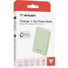 Външна батерия Verbatim Charge 'n' Go Essentials Power Bank Magnetic Wireless 10000mAh Green