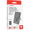 Външна батерия Verbatim Charge 'n' Go 2C Power Bank Magnetic Wireless 5000mAh with 2 USB-C Cables & Stand Grey
