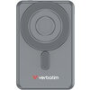 Външна батерия Verbatim Charge 'n' Go 2C Power Bank Magnetic Wireless 5000mAh with 2 USB-C Cables & Stand Grey