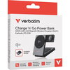 Външна батерия Verbatim Foldable 3-in-1 Qi2 Magnetic Wireless Power Bank 5000 mAh Grey