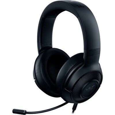 Razer Kraken X Lite, Multi-Platform Wired Gaming Headset, 40mm drivers, Oval Ear Cushions, 3.5" connection, virtual 7.1 sur