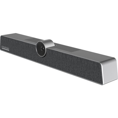 Prestigio Solutions VCS Collaboration Bar Alpha: UHD, 12MP, 6 mic, 12m (Range), Connection via USB Type-C or AUX