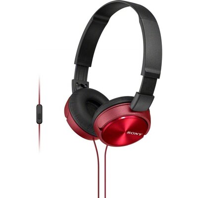 Слушалки Sony Headset MDR-ZX310AP red