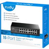 Комутатор Cudy GS1016E 16-Port Gigabit Light Managed Switch, 16 Gigabit RJ45 Ports, Rack-mountable Steel Case
