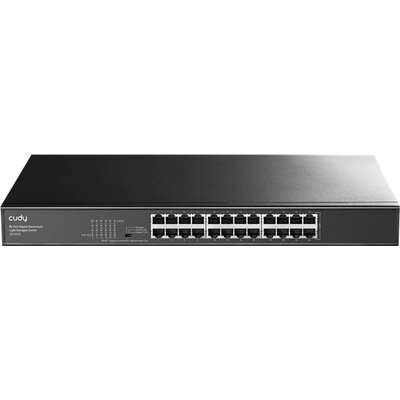 Комутатор Cudy GS1024E 24-Port Gigabit Rackmount Light Managed Switch, 24 Gigabit RJ45 Ports, 19-inch Rack-mountable Steel Case Комутатор Cudy GS1024E 24-Port Gigabit Rackmount Light Managed Switch, 24 Gigabit RJ45 Ports, 19-inch Rack-mountable Steel Case