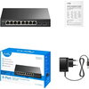 Комутатор Cudy GS108ES2 8-Port Gigabit Easy-Managed Switch 10/100/1000M RJ45 Ports 2 Gigabit SFP ports Desktop Metal Case Local 
