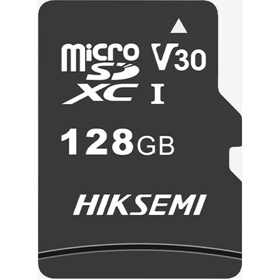 Памет HIKSEMI microSDXC 128G, Class 10 and UHS-I 3D NAND, Up to 92MB/s read speed, 40MB/s write speed, V30