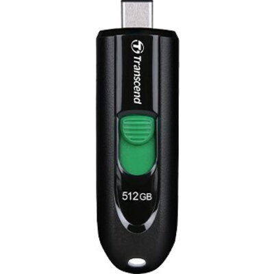 Памет Transcend 512GB, Pen Drive, Type-C, Capless, Black