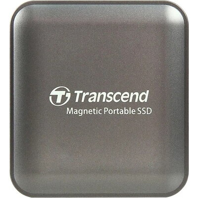 Твърд диск Transcend 1TB, External SSD, ESD420C, USB 20Gbps, Type C, Magsafe, Iron Gray