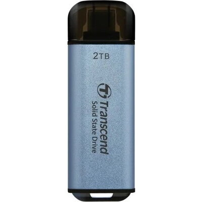 Transcend ESD300C 2TB, USB Type-C External SSD, Sky Blue