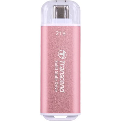 Transcend 2TB, USB External SSD, ESD300P, USB 10Gbps, Type C, Pink