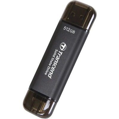 Transcend ESD310C 512GB, USB External SSD, Black