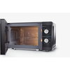 Микровълнова печка Sharp YC-MG01E-B, Manual control, Built-in microwave grill, Grill Power: 1000W, Cavity Material -steel, 20l, 