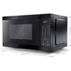 Микровълнова печка Sharp YC-MG02E-B, Fully Digital, Built-in microwave grill, Grill Power: 1000W, Cavity Material -steel, 20l, 8