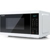 Микровълнова печка Sharp YC-MG02E-W, Fully Digital, Built-in microwave grill, Grill Power: 1000W, Cavity Material -steel, 20l, 8