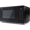 Микровълнова печка Sharp YC-MG252AE-B, Fully Digital, Built-in microwave grill, Grill Power: 1000W, steel/painted grey, 25l, 900