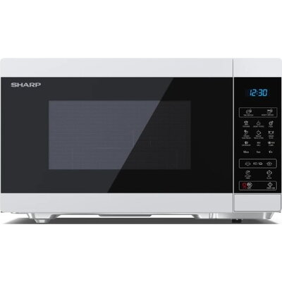 Микровълнова печка Sharp YC-MG81E-W, Fully Digital, Built-in microwave grill, Grill Power: 1100W, Plastic and Glass/Painted, 28l