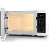 Микровълнова печка Sharp YC-MS02E-W, Fully Digital, Cavity Material -steel, 20l, 800 W, LED Display Blue, Timer & Clock function