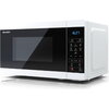 Микровълнова печка Sharp YC-MS02E-W, Fully Digital, Cavity Material -steel, 20l, 800 W, LED Display Blue, Timer & Clock function